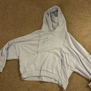 Aerie light blue patterned hoodie
